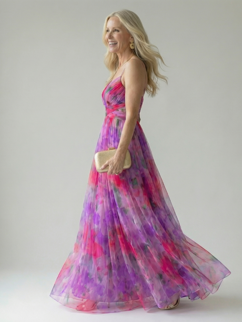 Isel | Maxi-Wickelkleid aus weichem Material