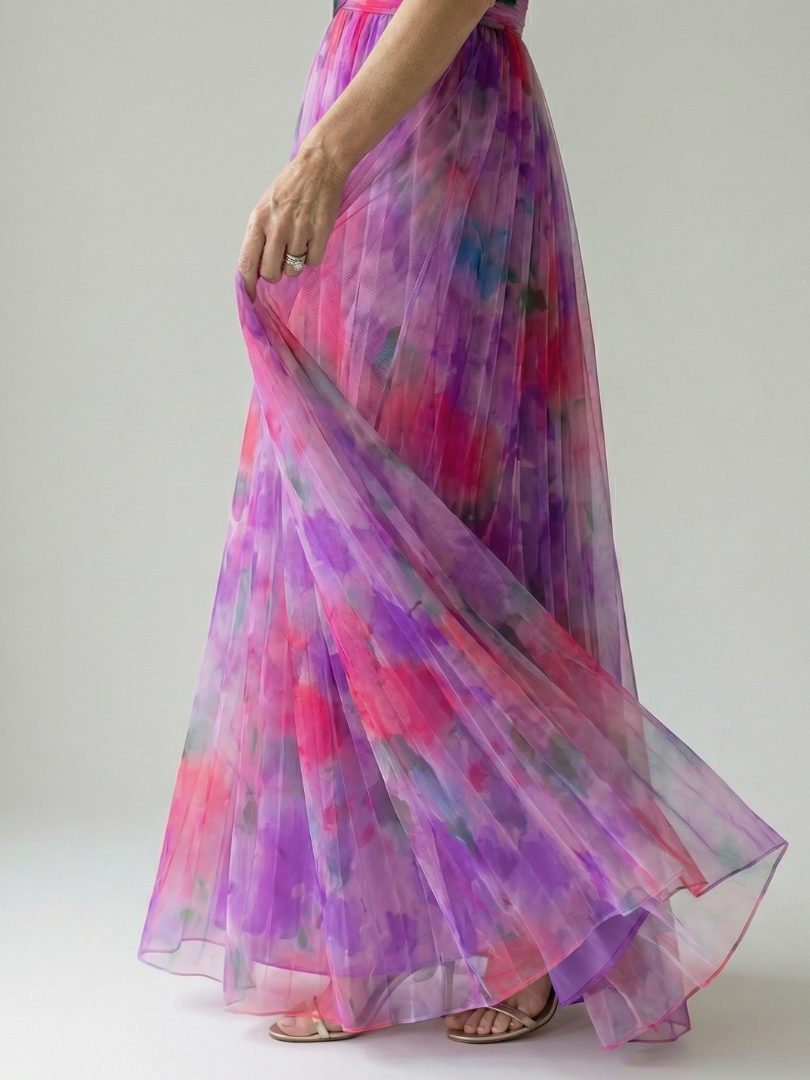 Isel | Maxi-Wickelkleid aus weichem Material