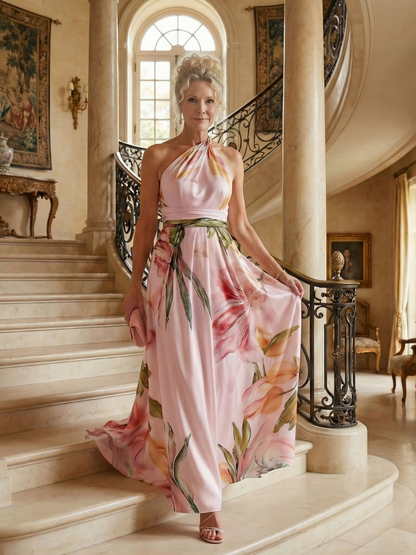 Amiel | Leichtes geblümtes Maxikleid