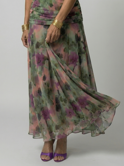 Calen | schulterfreies Flow-Midikleid