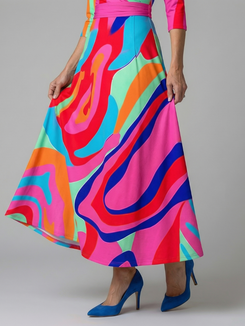 Celine | Wickelkleid mit überkreuztem Ausschnitt Midi