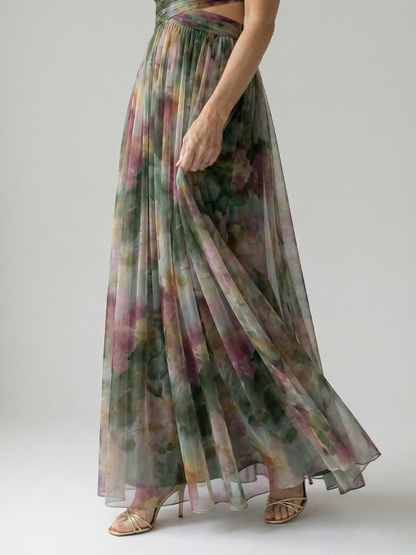 Isel | Maxi-Wickelkleid aus weichem Material