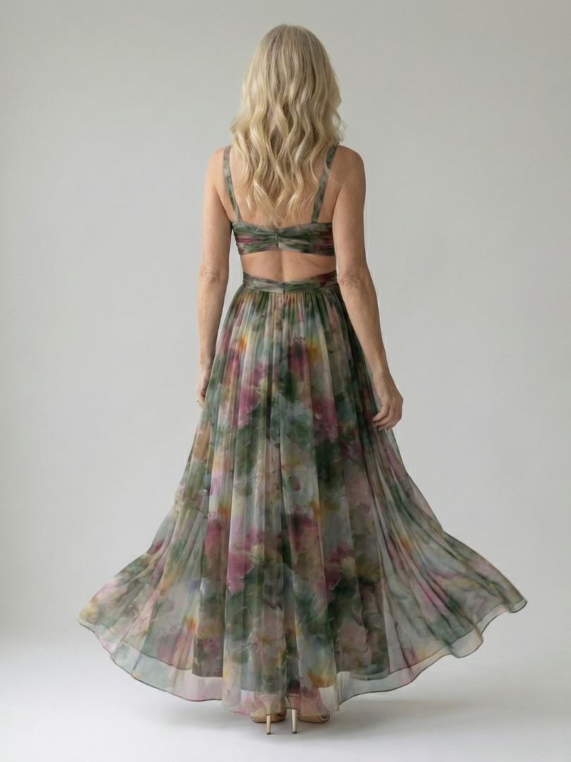 Isel | Maxi-Wickelkleid aus weichem Material