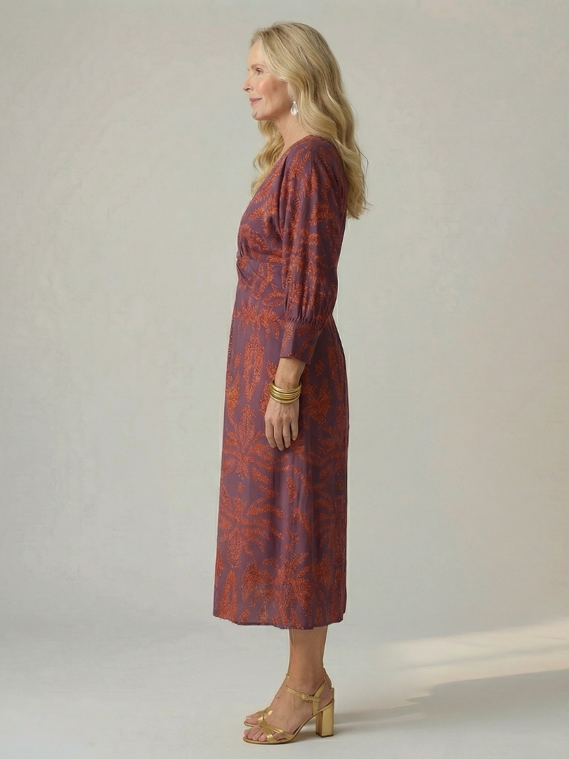 Lune | Wickelkleid in Midilänge