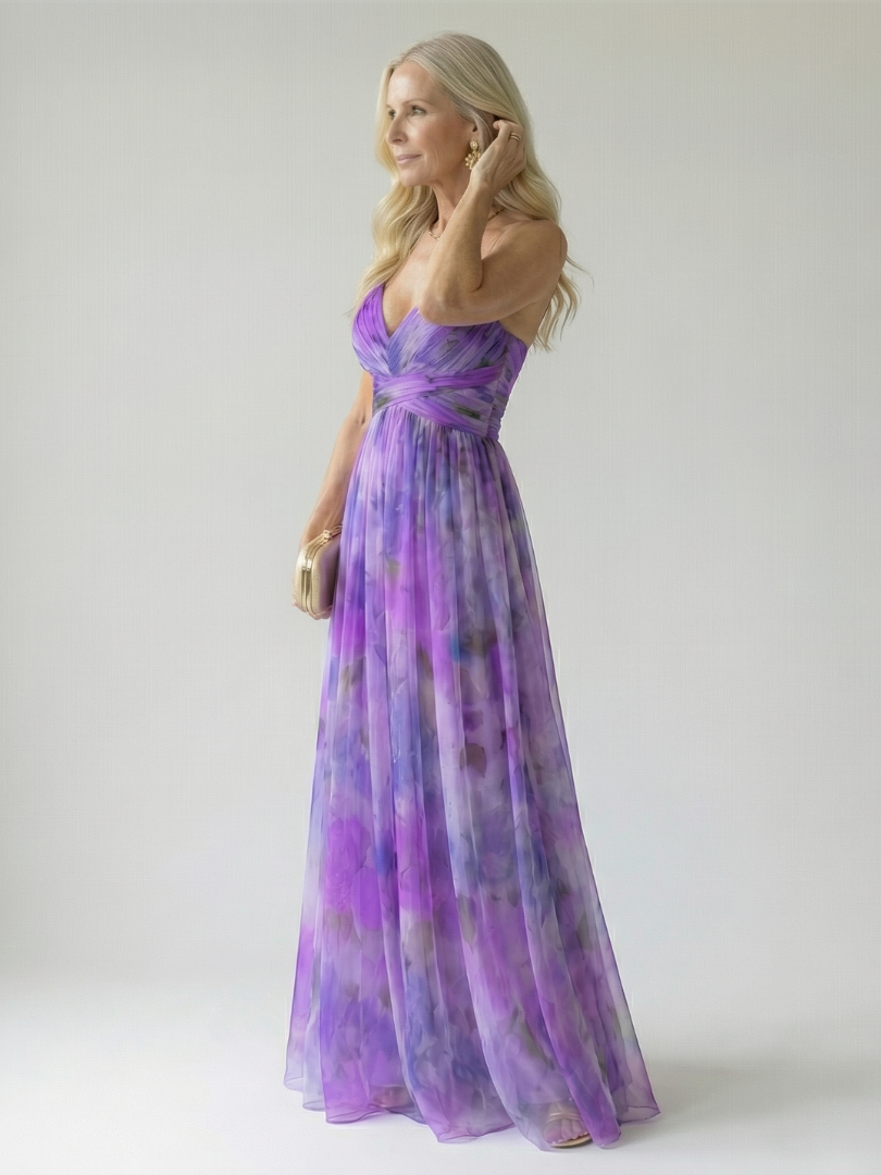 Isel | Maxi-Wickelkleid aus weichem Material