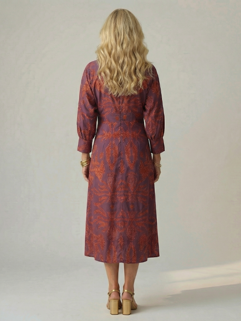 Lune | Wickelkleid in Midilänge