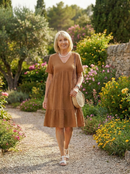Delphinia | Woven Ease Kleid