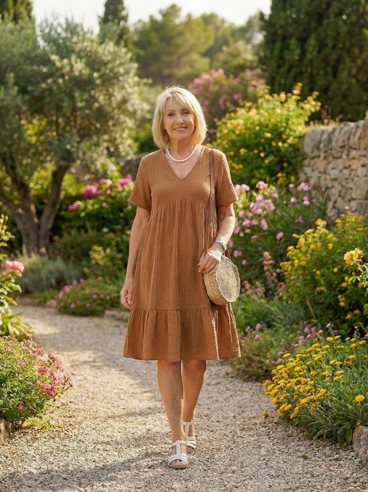 Delphinia | Woven Ease Kleid
