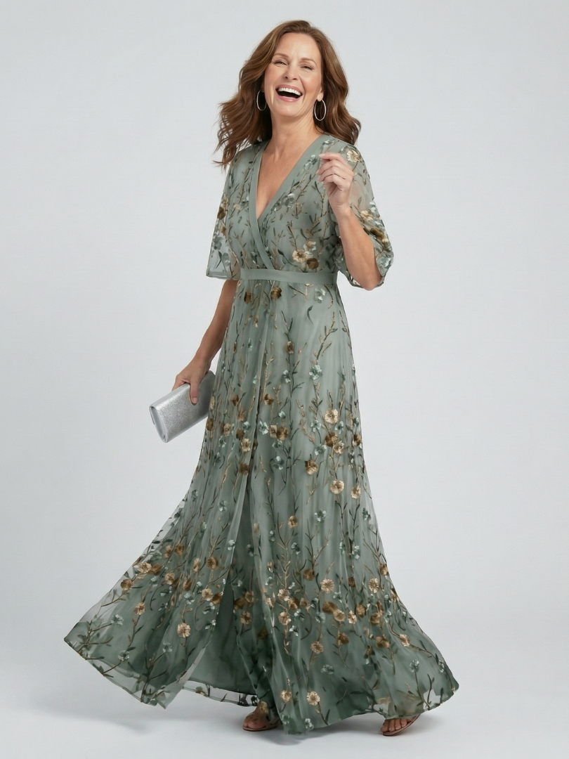 Selora | Halterneck Maxikleid Bloom Flow