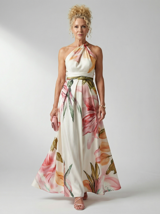 Amiel | Leichtes geblümtes Maxikleid