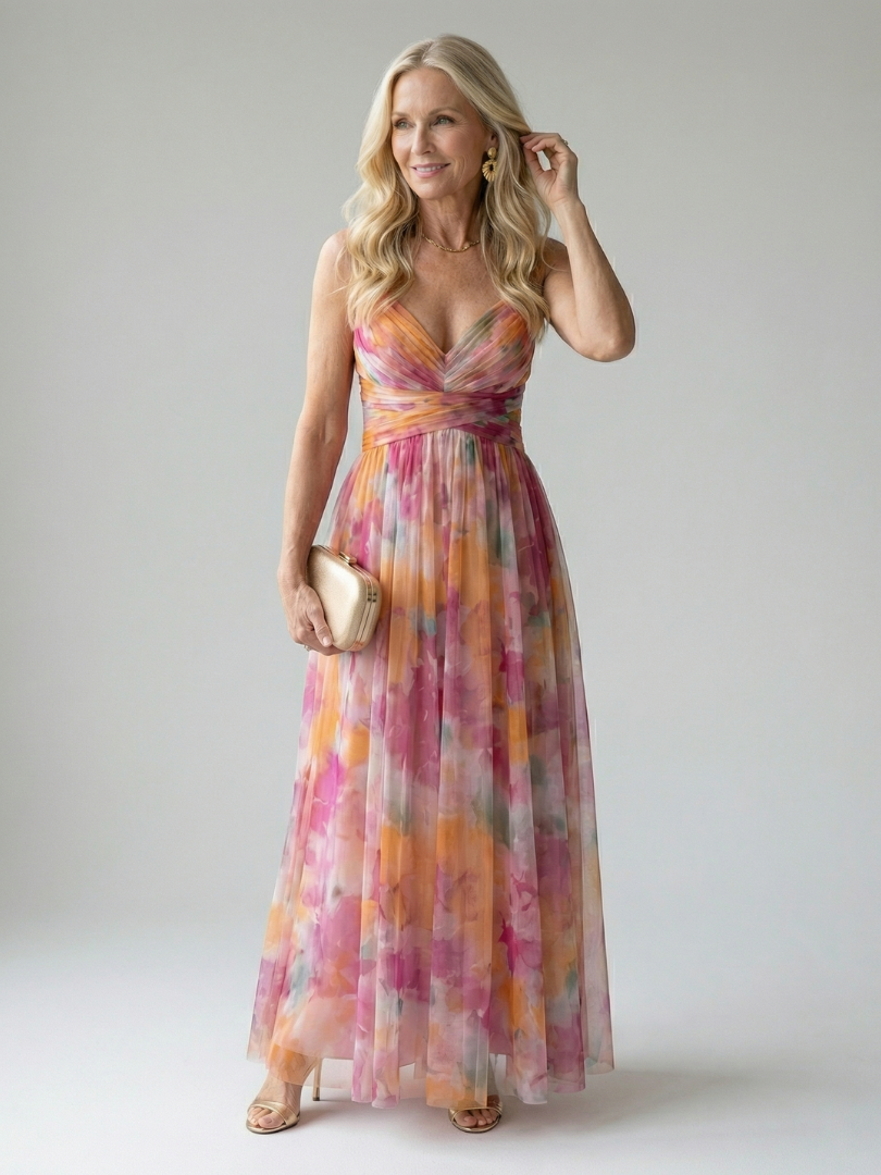 Isel | Maxi-Wickelkleid aus weichem Material