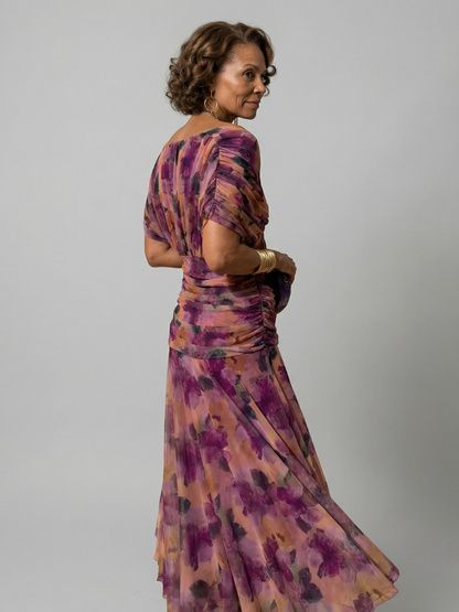 Calen | schulterfreies Flow-Midikleid