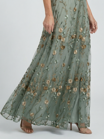 Selora | Halterneck Maxikleid Bloom Flow
