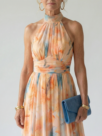 Elin | Weiches Neckholder-Midikleid