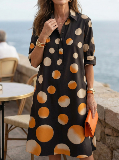 Vespera | Tupfenkleid Sunset