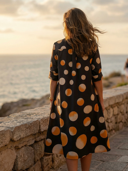 Vespera | Tupfenkleid Sunset