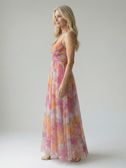 Isel | Maxi-Wickelkleid aus weichem Material