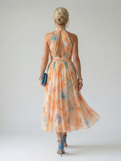 Elin | Weiches Neckholder-Midikleid