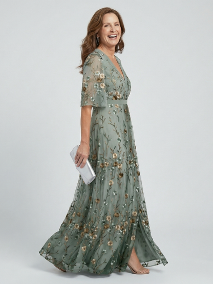 Selora | Halterneck Maxikleid Bloom Flow