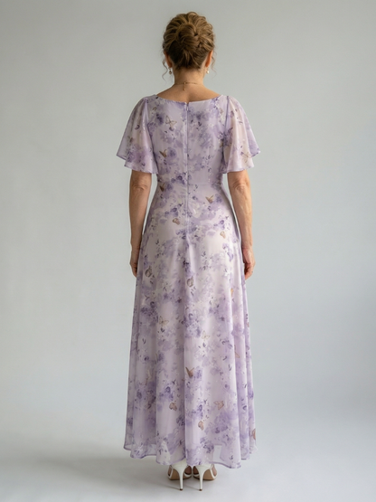 Vaelis | Midi-Kleid mit Flatterärmeln