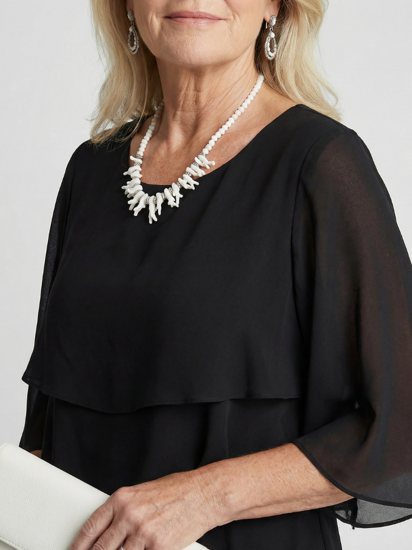 Brent | Gestuftes Midi-Kleid