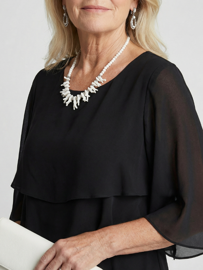 Brent | Gestuftes Midi-Kleid