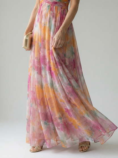 Isel | Maxi-Wickelkleid aus weichem Material