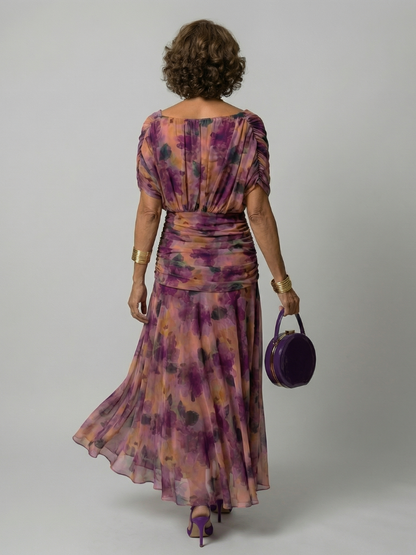 Calen | schulterfreies Flow-Midikleid