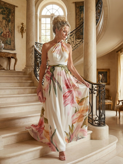Amiel | Leichtes geblümtes Maxikleid