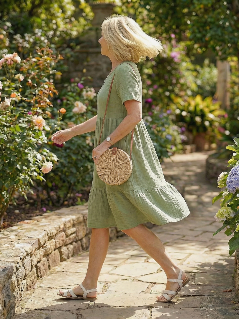 Delphinia | Woven Ease Kleid