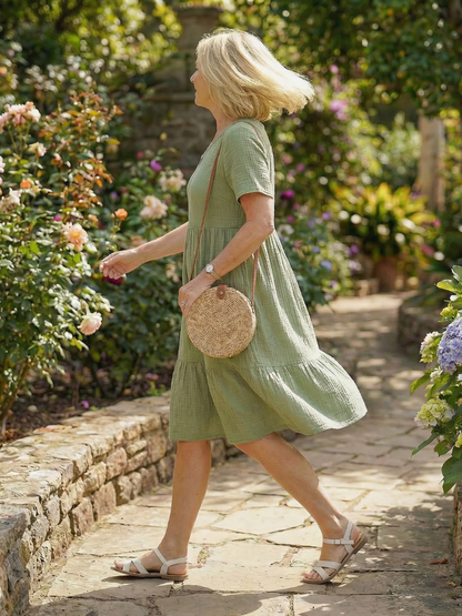 Delphinia | Woven Ease Kleid