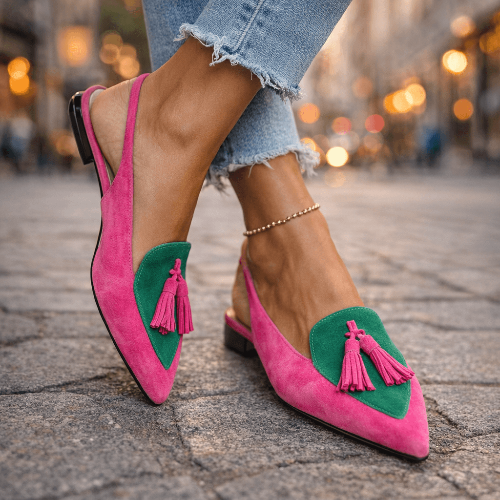 Lorena – Elegante Sandalen mit Quastenträgern für mühelosen Stil