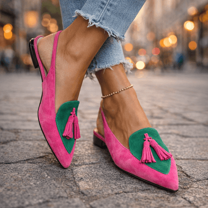 Lorena – Elegante Sandalen mit Quastenträgern für mühelosen Stil