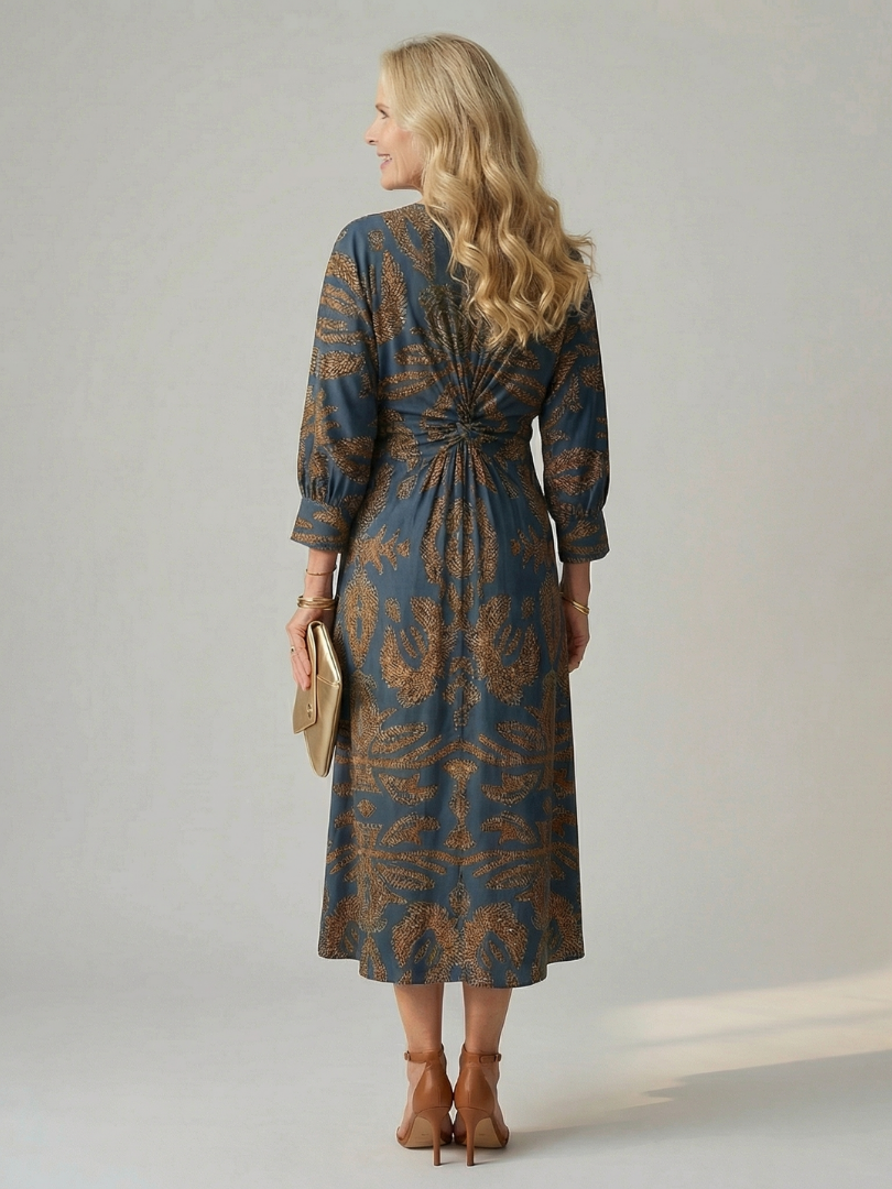 Lune | Wickelkleid in Midilänge
