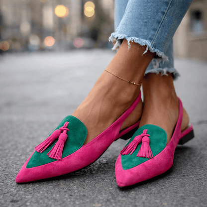 Lorena – Elegante Sandalen mit Quastenträgern für mühelosen Stil