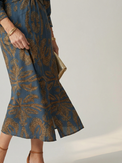 Lune | Wickelkleid in Midilänge